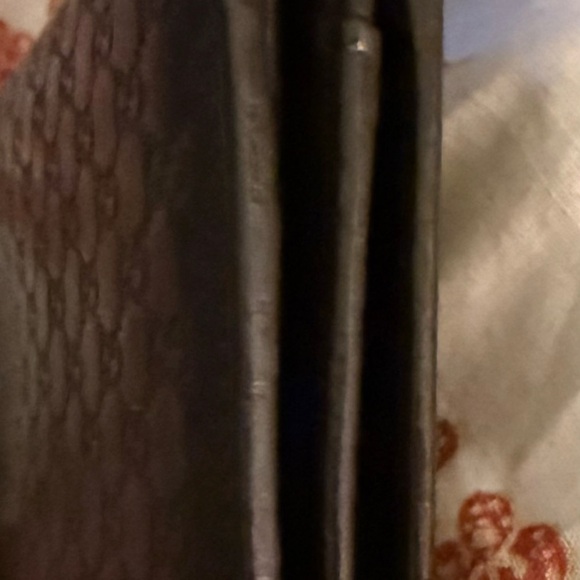 Gucci Dark Brown Embossed Leather Wallet - Picture 3 of 16